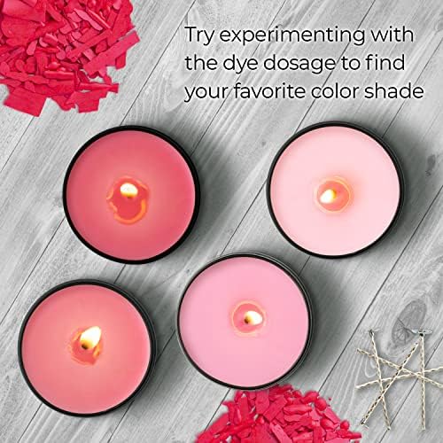 Bright Pink Candle Dye 2 oz for Soy Candle Making – Wax Color Chips - Image 6