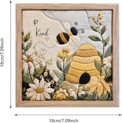 Kinusaiga Fabric Art Kit | DIY 3D Bee Hive Fabric Poke Art Kit for Adults - Image 2