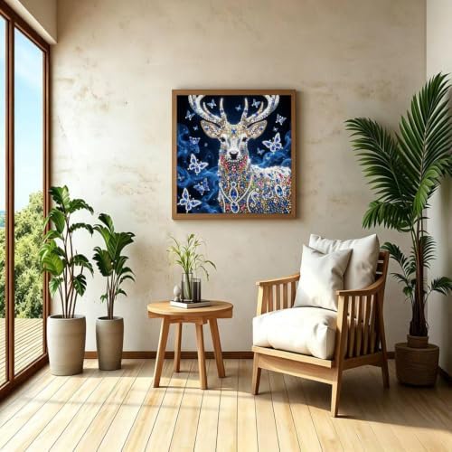 5D Diamond Art Kits for Adults Deer Diamond Painting Kits 12 x 12 inch - Image 4
