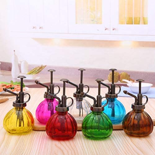 Halloween Pumpkin Glass Watering Can Vintage Purple for Flowers Plants - Image 6