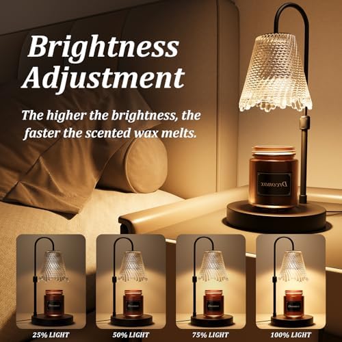 Adjustable Height, Birthday Gifts for Women, House Warming Gifts New Home Decor with 2 Bulbs (Black) - Image 4