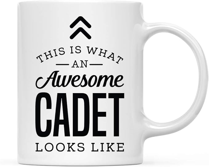 Andaz Press 11oz. Ceramic Coffee Tea Mug, This Is What an Awesome Cadet Looks Like, 1-Pack, Birthday Ideas for Coworker, Includes Gift Box