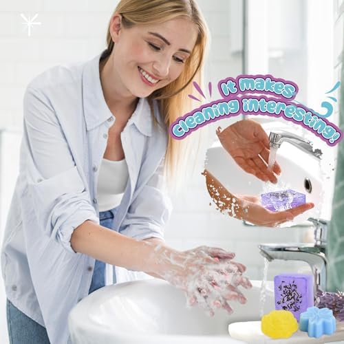 Jcoos Soap Making Kit, Soap Making Kit for Adults - Shea Butter Glycerin Melt and Pour Soap Base, Molds, Dye, Fragrances, Dried Flowers, DIY Craft for Beginners Girls Crafts - Image 6