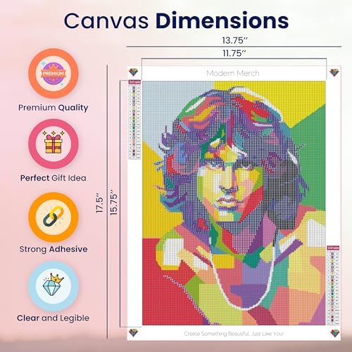 Jim Morrison 5D Diamond Painting Kit Full Round Drill DIY Wall Art 12x16 - Image 4