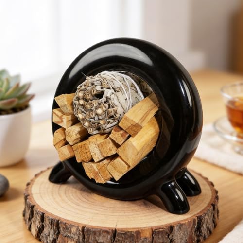 Ceramic Incense Holder & Burner for Palo Santo and Sage Storage by MOUGIGI