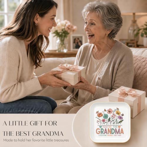 Grandma Gifts for Birthday Christmas - Ceramic Wildflowers Jewerly Dish - Image 7