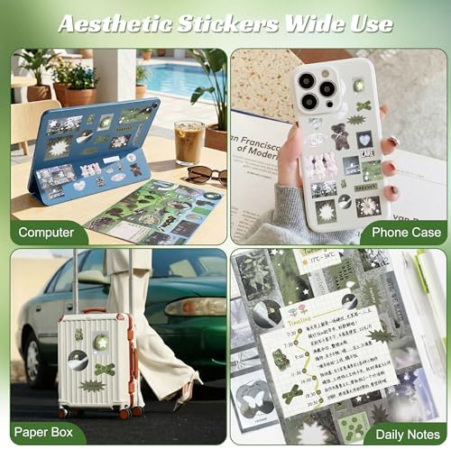 Dreamcore Sticker Book for Adults, Japanese Sticker Book with 72 Sheets, Scrapbook Sticker Book for Journaling, Aesthetic Stickers for Planner, Laptop, Phone Decoration（Dreamcore 5） - Image 6