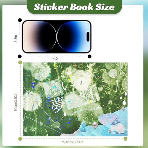Dreamcore Sticker Book for Adults, Japanese Sticker Book with 72 Sheets, Scrapbook Sticker Book for Journaling, Aesthetic Stickers for Planner, Laptop, Phone Decoration（Dreamcore 5） - Image 2