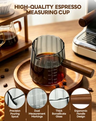 12 OZ Espresso Cups, Espresso Accessories, Espresso Shot Cups, Gray - Image 3