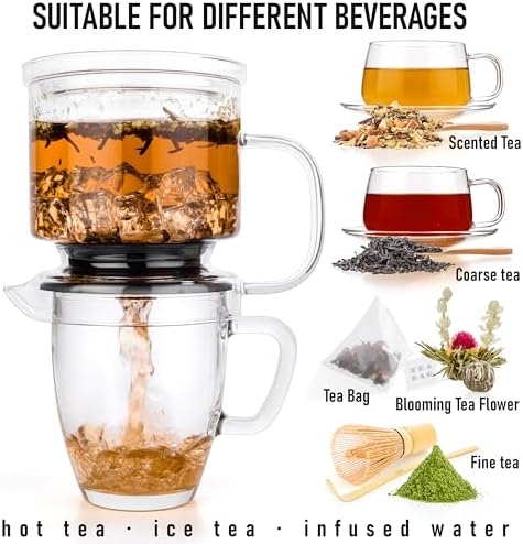 Glass Tea Infuser For Loose Leaf Tea 17oz - Image 3