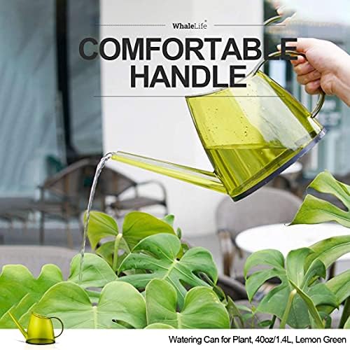 Small Indoor Plant Watering Can Long Spout 1.4L Green Lemon - Image 6