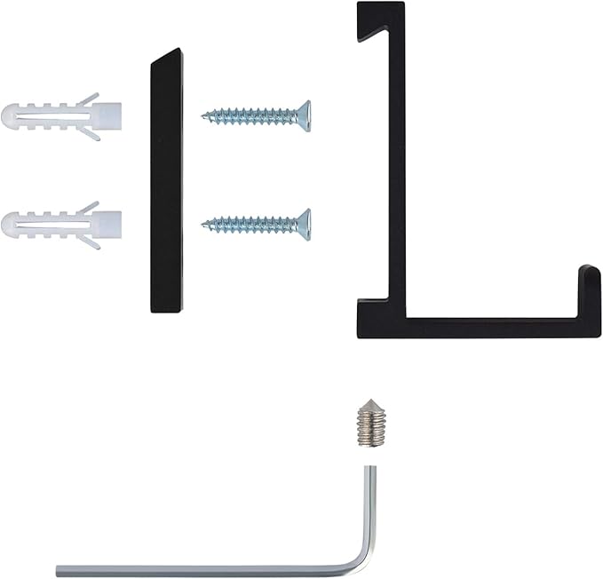 Coat Hooks Wall Mounted Towel Holder Heavy Duty Single Robe Hanger for Bathroom Kitchen Office, 3 Pack Solid Anodized Aluminum (Black)