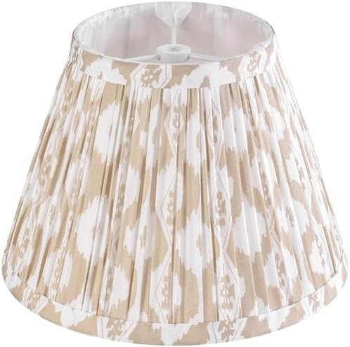 GO&SO Small Pleated Lamp Shade Set of 1 Mini,5"×9"×6.4" Bell Shade Floral by GOSO