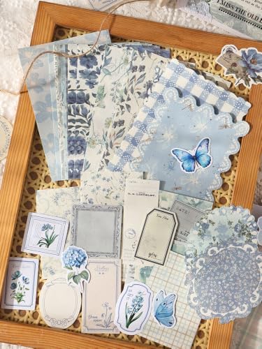 100 Pcs Scrapbooking Supplies Kit,Vintage Aesthetic Scrapbook Kit for Bullet Junk Journal,DIY Journaling Supplies,Style 7 - Image 2