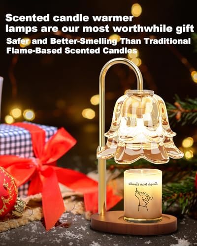 Candle Warmer Lamp with Timer, Upgraded Dimmable Wax Melts Warmer for Jar Candles, Height Adjustable Candle Lamp, Birthday Gifts for Women Mom, House Warming Gifts New Home Decor - Image 6