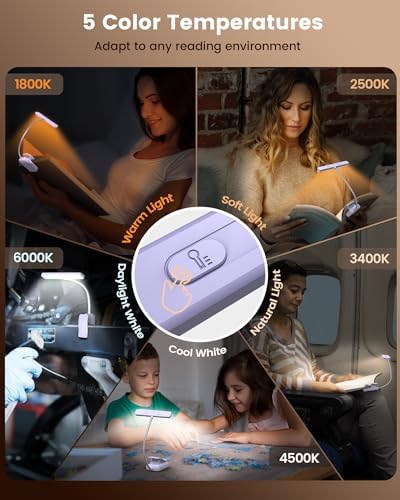 Glocusent 26 LED Reading Lights for Books in Bed, Ideal Gifts for Reader - Image 4