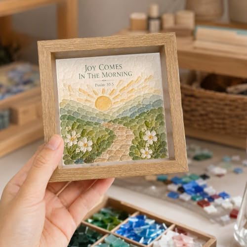 DIY Acrylic Gem Mosaic Craft Kit 8 Patterns Nature Theme Decor - Image 2