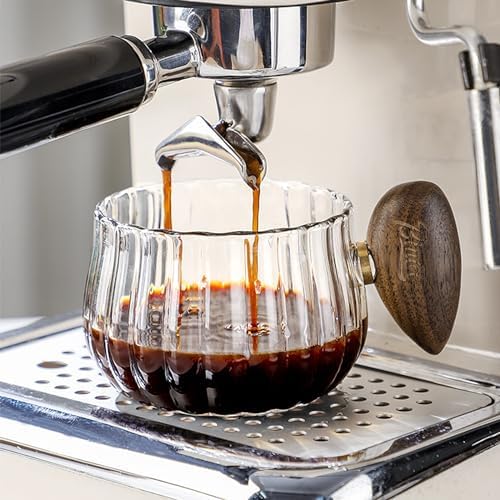 Bincoo Iced Coffee Cups Set of 2,Clear Glass Coffee Mug Set Latte Glasses,250ml Cappuccino Mugs Espresso Coffee Cups with Handle - Image 4