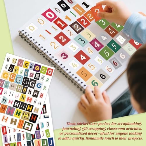 1500Pcs Alphabet Letter Stickers Book & Scrapbook Supplies - Image 2