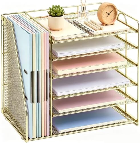 gianotter 6-Tier Paper Organizer With Magazine Holder by gianotter