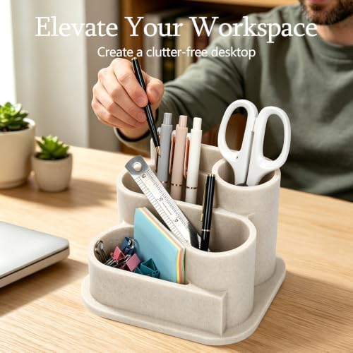Aesthetic Desk Organizer,Pen Holder for Desk,Modern Office Desk Accessories - Image 4