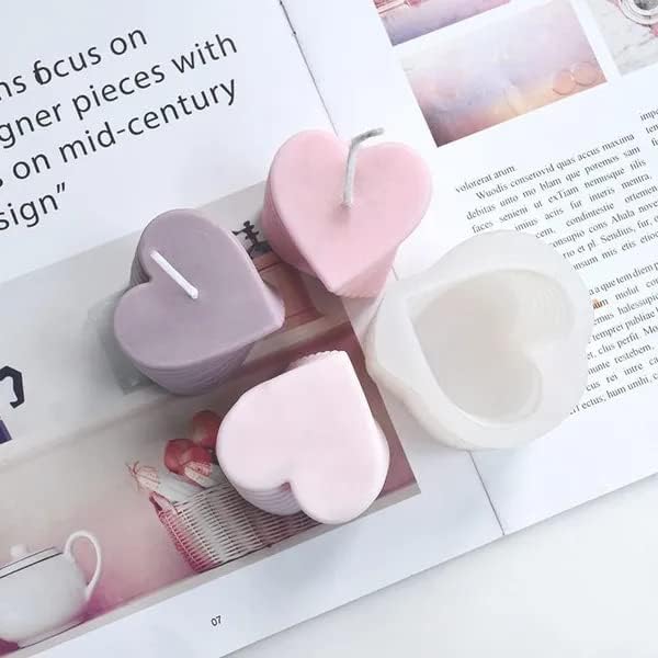 Candle Molds - Silicone Mold for Candles Making, DIY 3D Moulds for Soy Wax, Beeswax, Scented Candle, Valentine's Day Gifts (Rotating Love) - Image 2