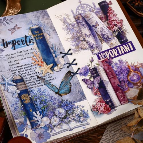96 Pcs Vintage Book Spine Stickers for Scrapbooking - Image 6