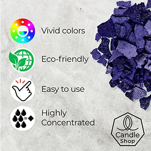 Dark Blue Candle Dye 2 oz for Soy Candle Making – Wax Color Chips - Image 2
