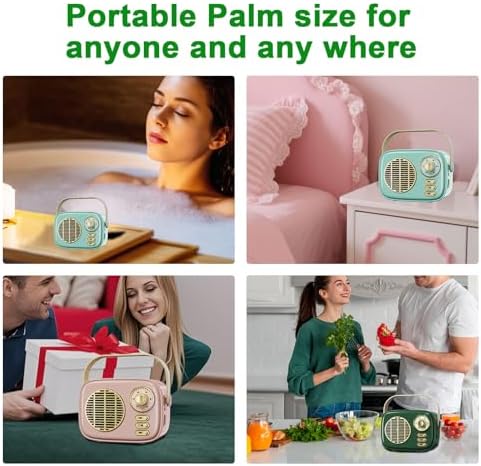 Dosmix Retro Bluetooth Speaker,Vintage Decor, for Girl Teens Blue - Image 3