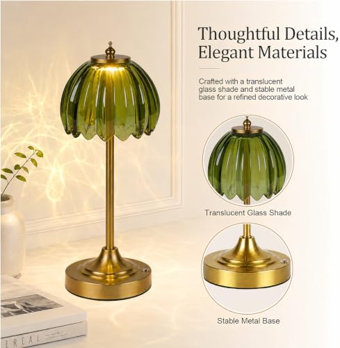 Rechargeable Cordless Table Lamp, 3 Color Temps & Stepless Dimming - Image 6