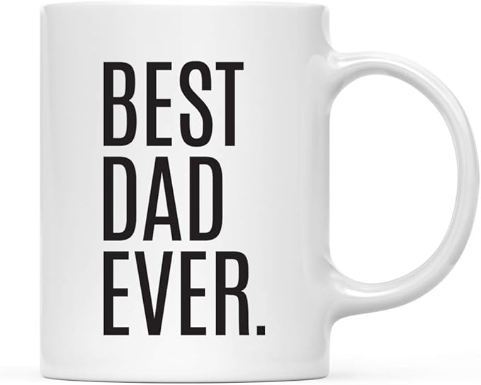 Andaz Press 11oz. Coffee Mug Birthday Gift, Best Dad Ever, 1-Pack