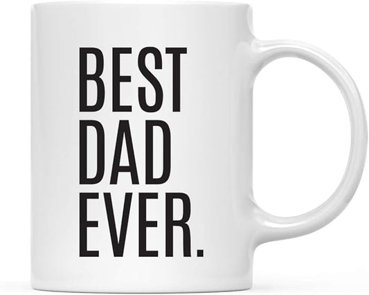Andaz Press 11oz. Coffee Mug Birthday Gift, Best Dad Ever, 1-Pack