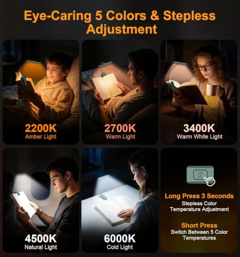 Gritin 2026 Gen 2 Book Light for Reading- 32 Eye Caring Full Spectrum LED - Image 5
