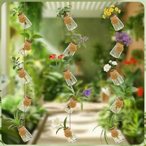 48PCS Plant Propagation Stations 3.35'' Plastic Propagation Jars Clear Vase - Image 4