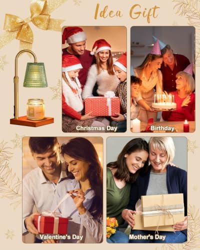 Green Candle Warmer Lamp with Timer, House Warming Gifts New Home Decor - Image 5