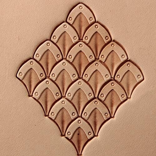 DandS ltd Leather Stamp Tool, Scale, Professional Steel Craft Tool for Leatherworking, Embossing, Carving & Stamping Leather Projects, Belts, Wallets & DIY Projects Compatible with Mallet #403