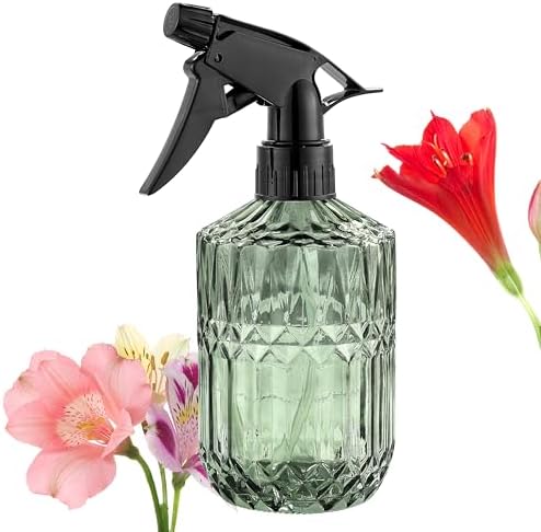 Glass Plant Misters for Inside, 13.5 oz Mister Spray Bottle for Plants, Spring Gardening, Cleaning, Hair, Pets Care with Adjustable Nozzle by Unknown