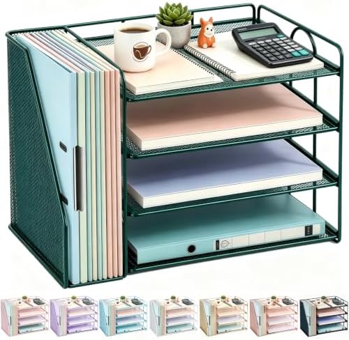 gianotter 4-Tier Paper Organizer With Magazine Holder by gianotter