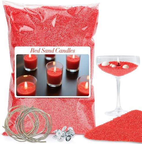 Sukh 15oz Sand Candles with Wicks - Colored Candle Sand Refillable Wax by Sukh