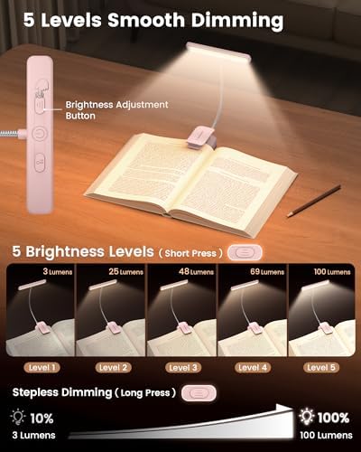 Glocusent 26 LED Reading Lights for Books in Bed, Ideal Gifts for Reader - Image 3