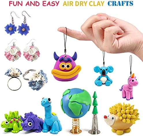 Air Dry Modeling Clay Kit - 24 Colors with 3 Sculpting Tools - Magic Foam Clay for Kids & Adults - DIY Molding Gift for Boys & Girls - Image 5
