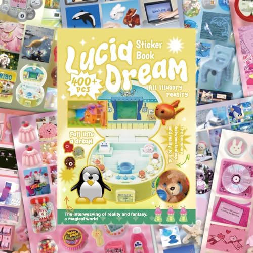 Dream Core Sticker Book, 400+ Vintage Aesthetic Designs by JUNKJWBZ%7CPeelStickInspir