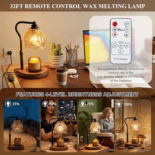 Candle Warmer Lamp with Timer and Wireless Remote Control - Image 3