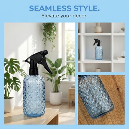 Glass Plant Mister Spray Bottle, 12 oz Adjustable Nozzle Watering Can - Image 4