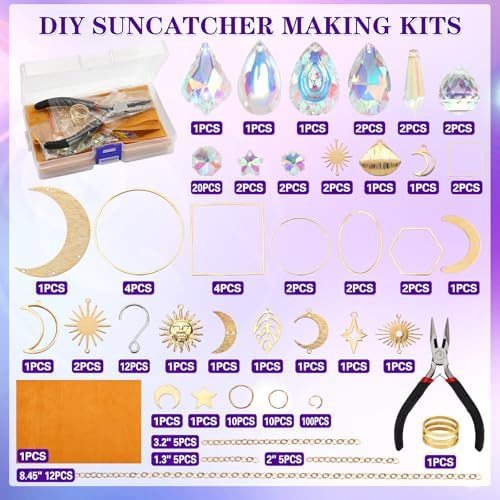 Sun Catcher Kits for Adults, 228pcs DIY Suncatcher Making Supplies - Image 4