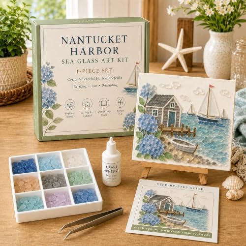 Timeless American Destinations Sea Glass Art Kit 5D Craft Mosaic (Style3) - Image 2