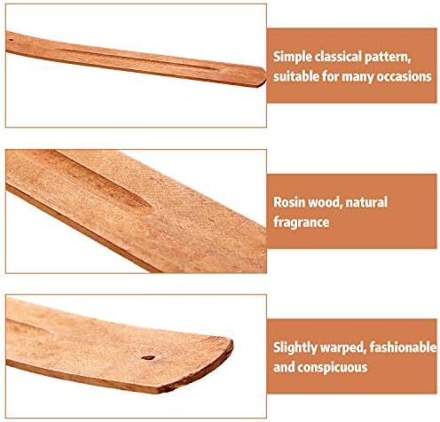 5 Pcs Incense Sticks Holder Incense Burner Ash Catcher, 9 in, Yellow Brown - Image 3