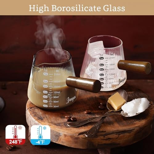 Joeyan Espresso Shot Cups 7oz, Glass Measuring Cup, Espresso Accessories - Image 4