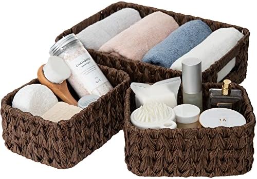 GRANNY SAYS Small Wicker Baskets for Shelves, Wicker Baskets for Storage by GRANNYSAYS