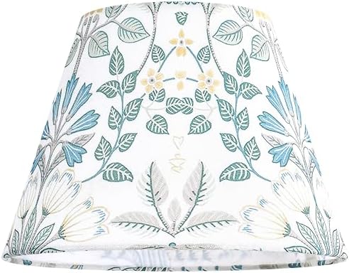 GO&SO Small Printed Floral Lamp Shade Set of 1,5"×9"×6.4" Art Decor Shade - Image 2